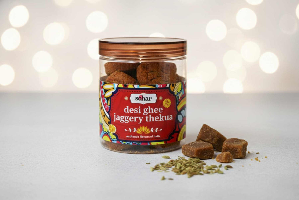 Desi Ghee Jaggery Thekua