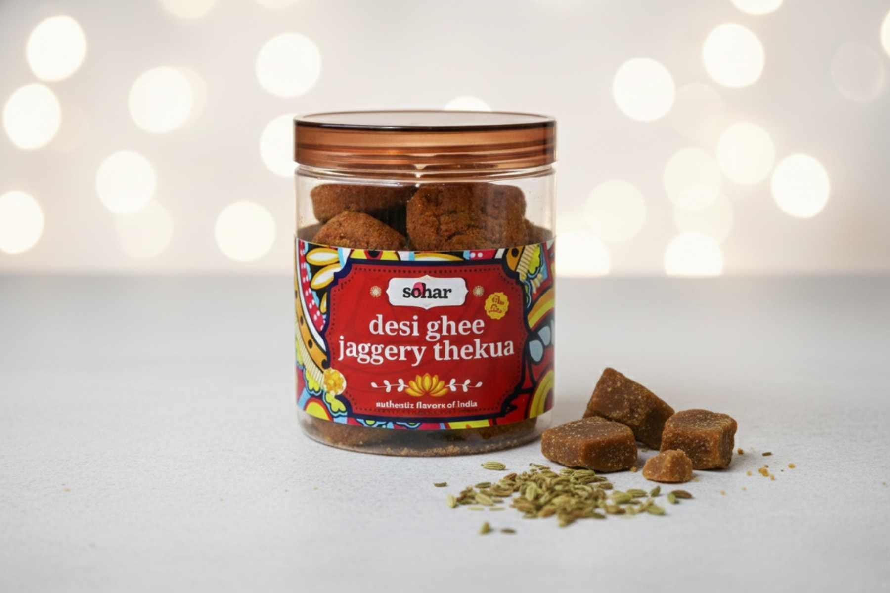 Desi Ghee Jaggery Thekua