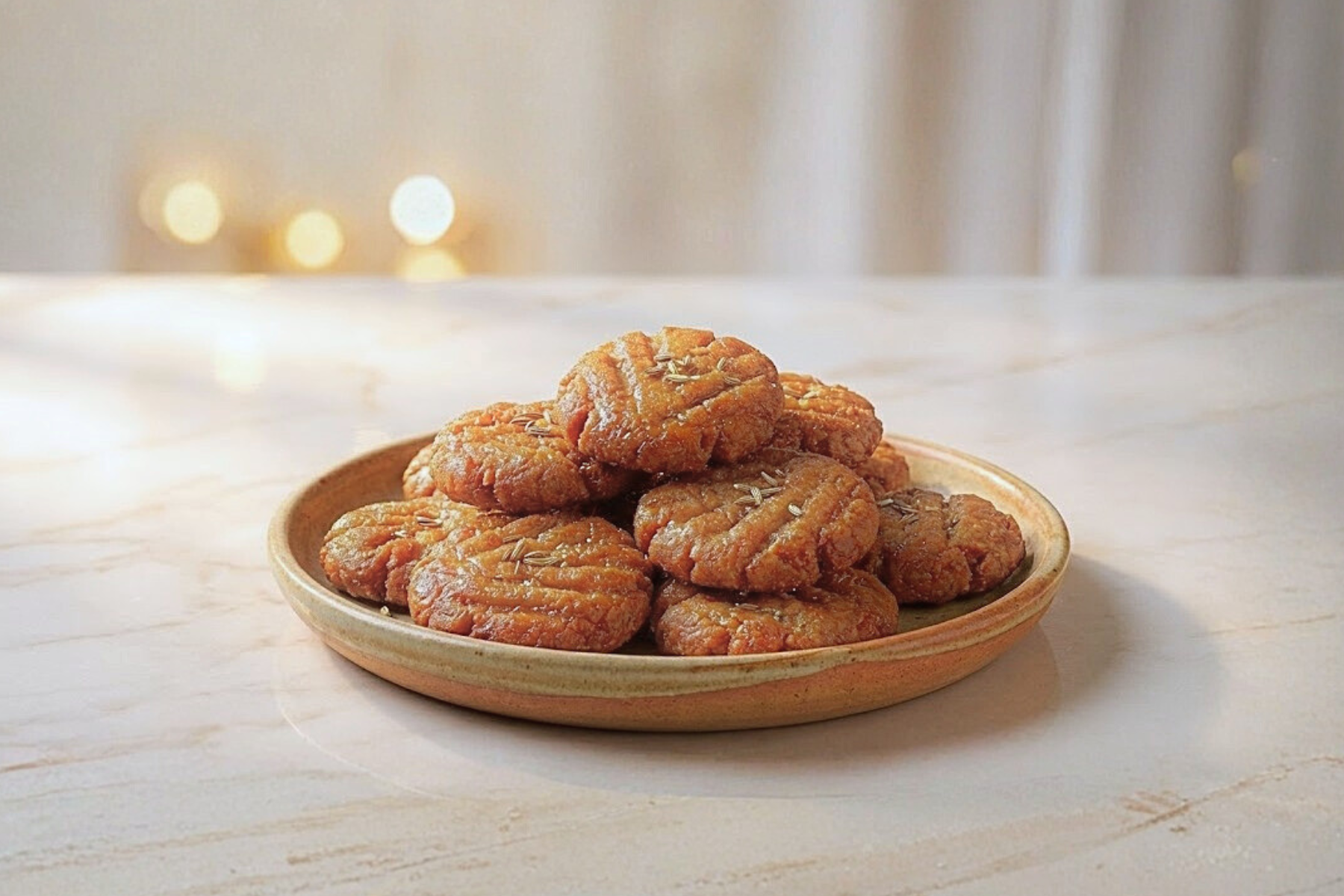 Desi Ghee Cheeni Thekua